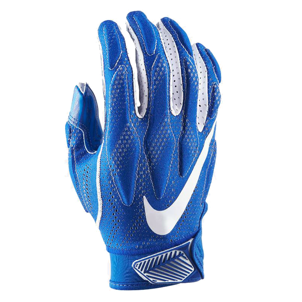 NIKE MEN'S SUPERBAD 4.5 ROYAL/ROYAL/WHITE FOOTBALL GLOVE