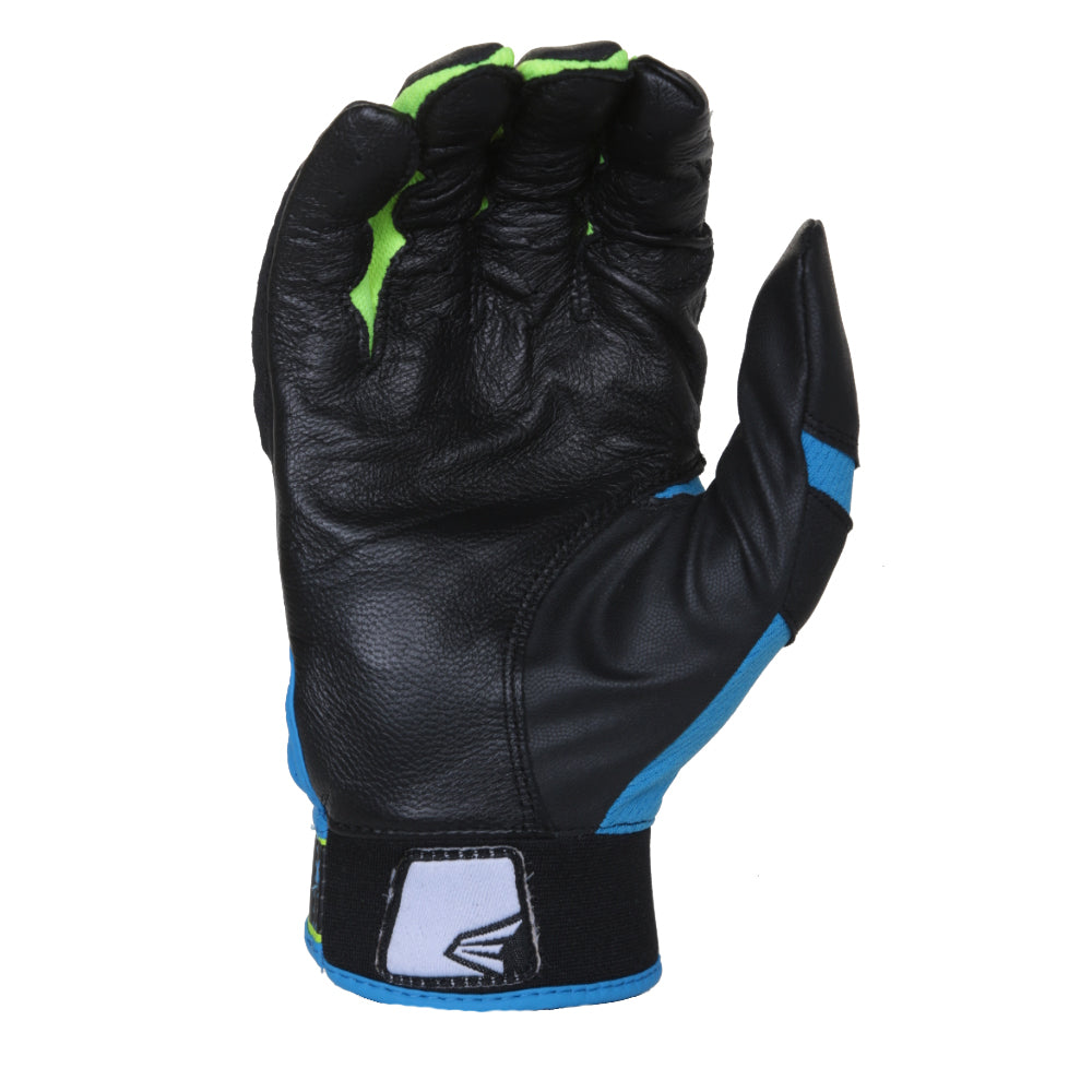 EASTON ADULT HS3 BLACK/BLUE/OPTIC BATTING GLOVES