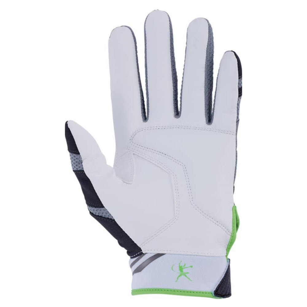 MIZUNO YOUTH FINCH BLACK/OPTIC BATTING GLOVE