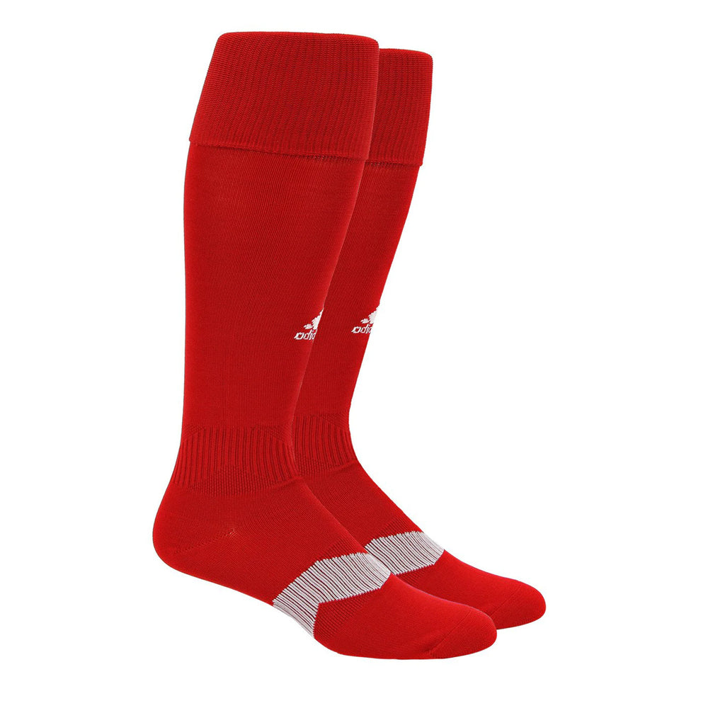 ADIDAS YOUTH METRO IV OTC POWER RED / WHITE / CLEAR GREY SOCCER SOCK (Y12-2)