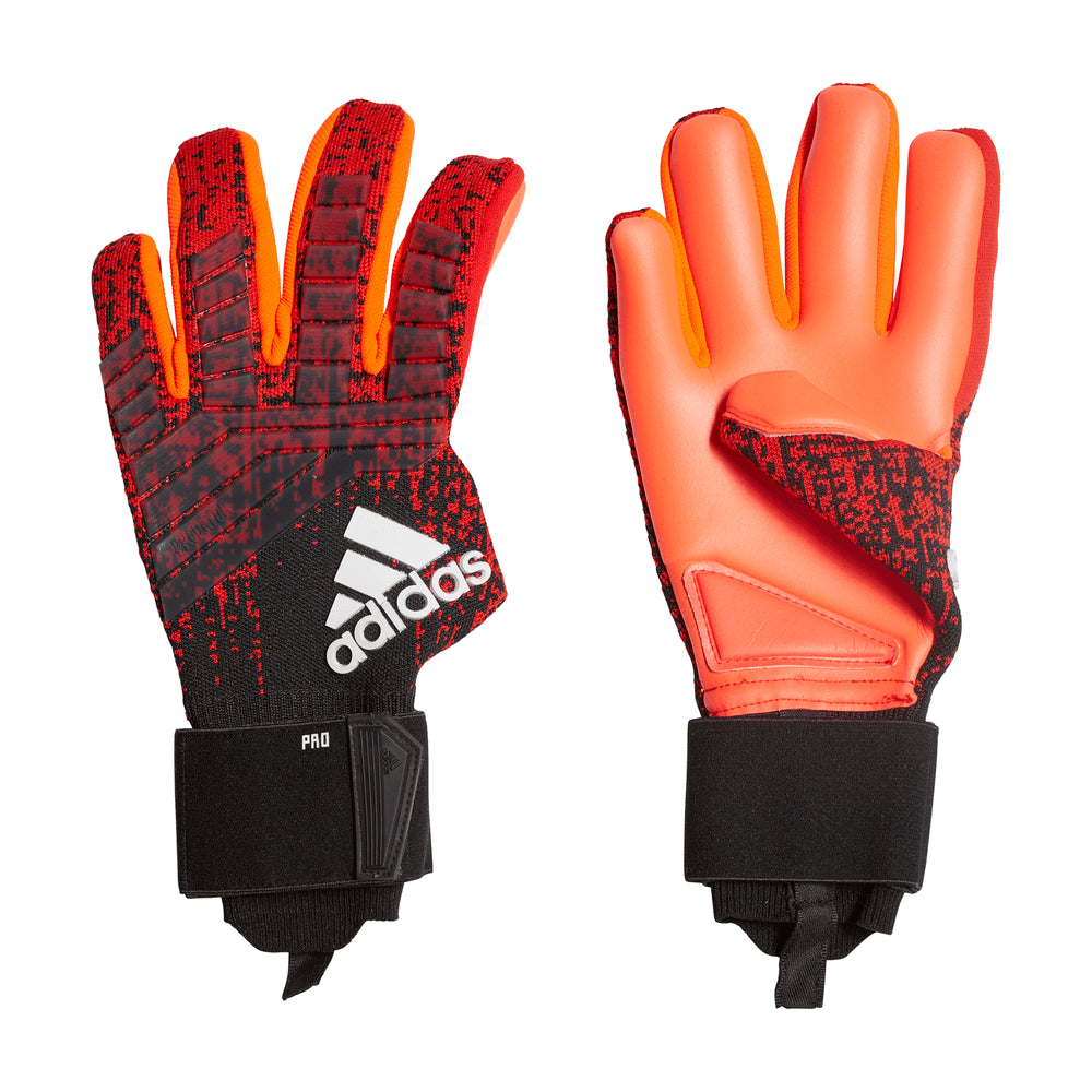 adidas predator pro gloves red and black