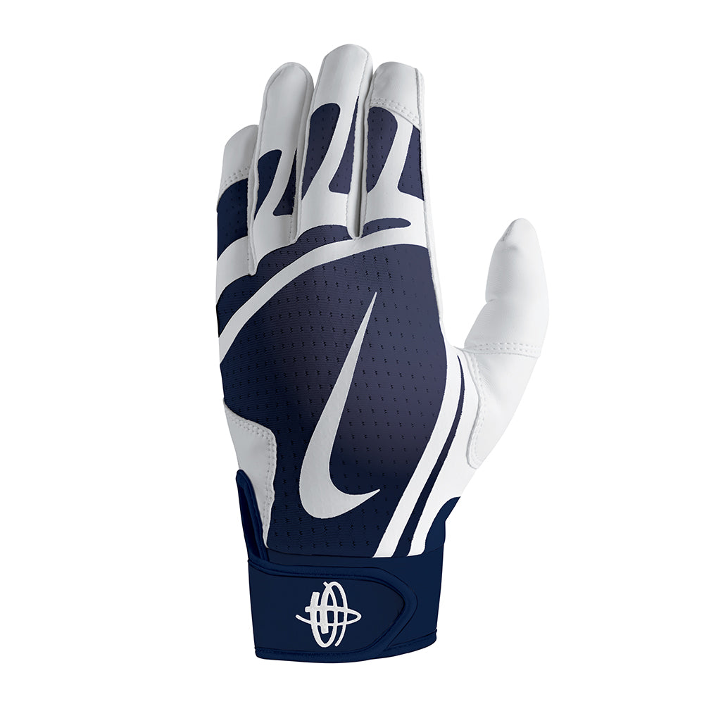 NIKE YOUTH HUARACHE EDGE WHITE/NAVY/WHITE BATTING GLOVES