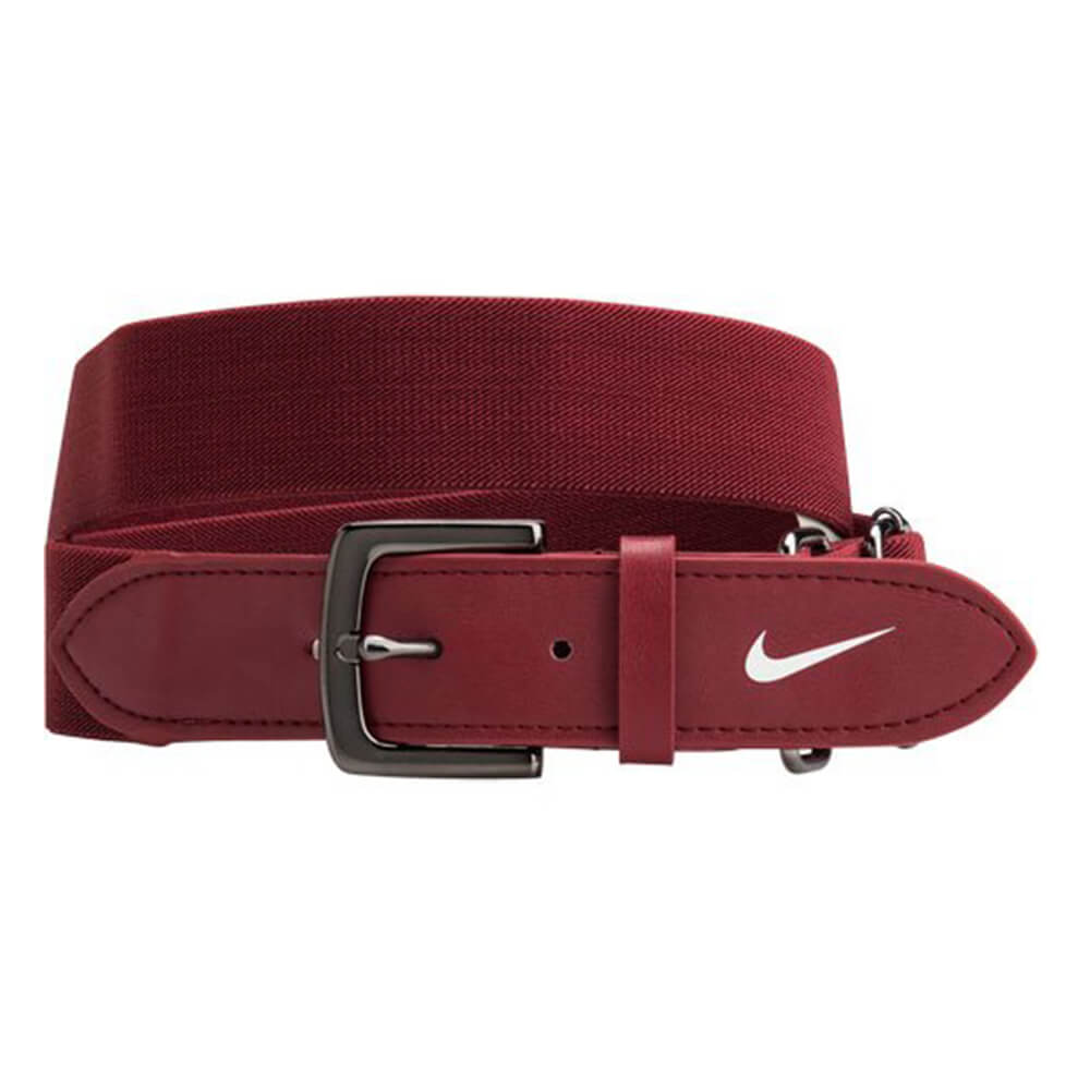 NIKE ADULT TEAM RED BASEBALL BELT 2.0 28 INCH - 43 INCH