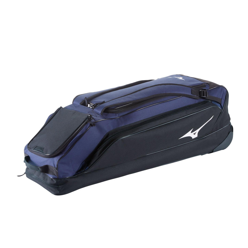 MIZUNO CLASSIC G2 NAVY WHEELED BASEBALL BAG