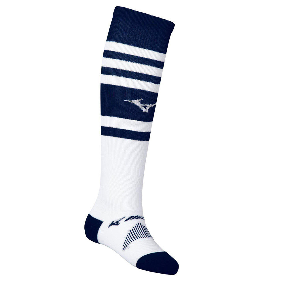 MIZUNO PERFORMANCE NAVY OVER THE CALF RETRO SOCK