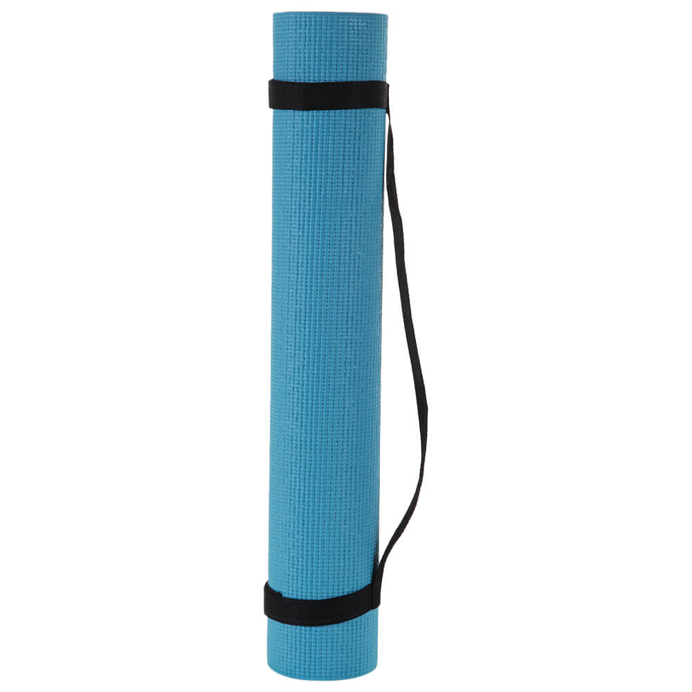 ZENZATION 1/4'' YOGA STICKY MAT WITH STRAP - TEAL – National Sports