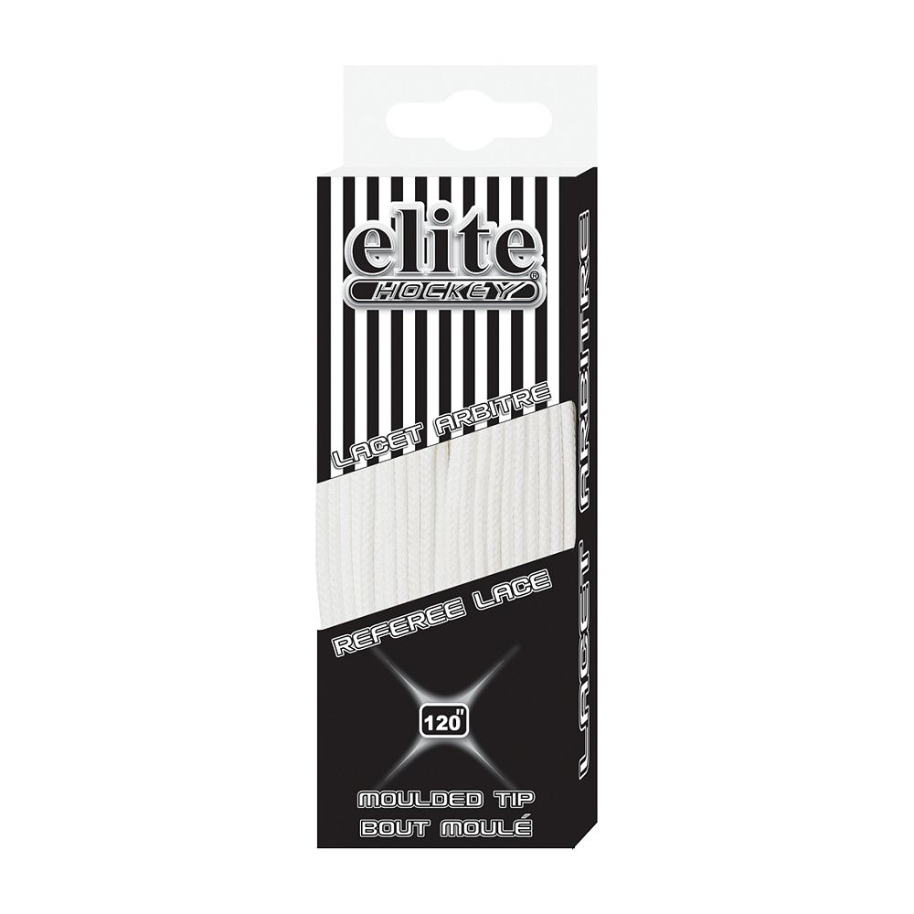 ELITE REFEREE SKATE LACES WHITE 96 INCH