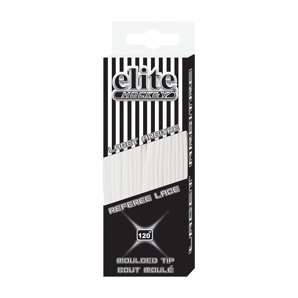 ELITE REFEREE SKATE LACES WHITE 120 INCH