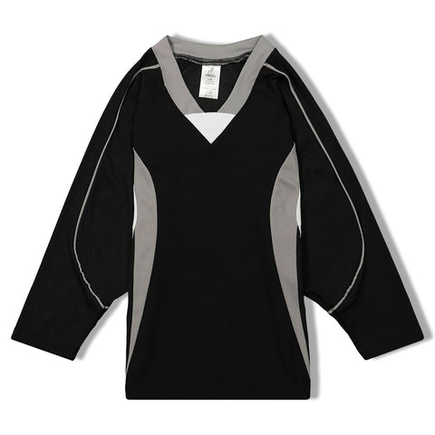 black hockey practice jersey