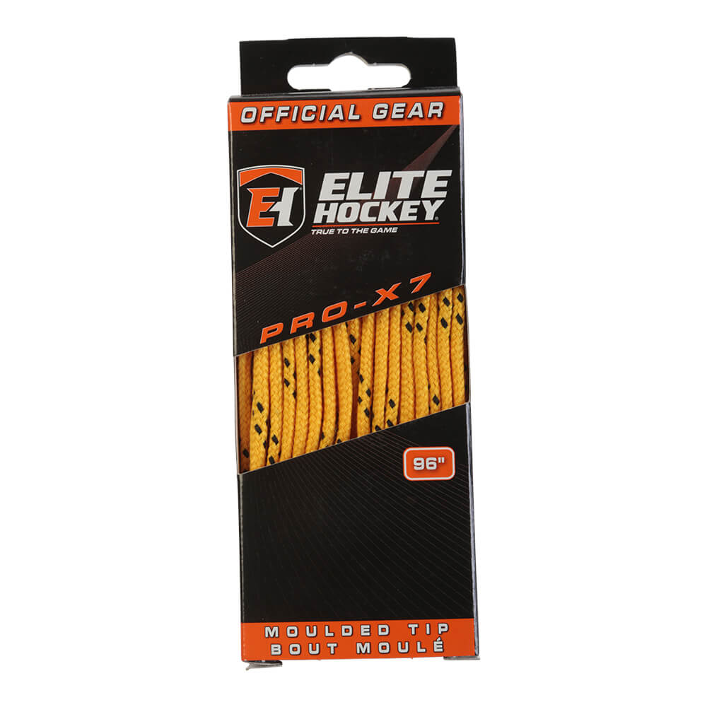 ELITE PRO X7 SKATE LACES YELLOW 96 INCH