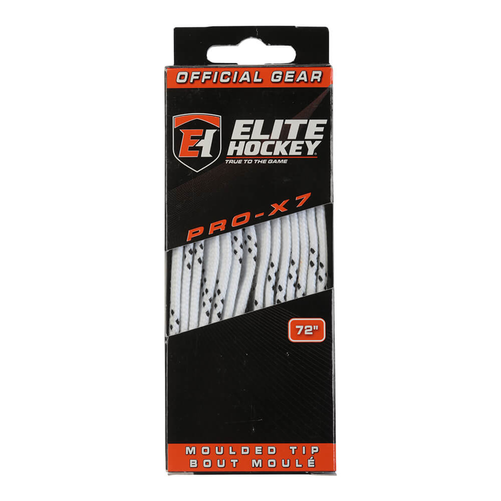 ELITE PRO X7 SKATE LACES WHITE 72 INCH