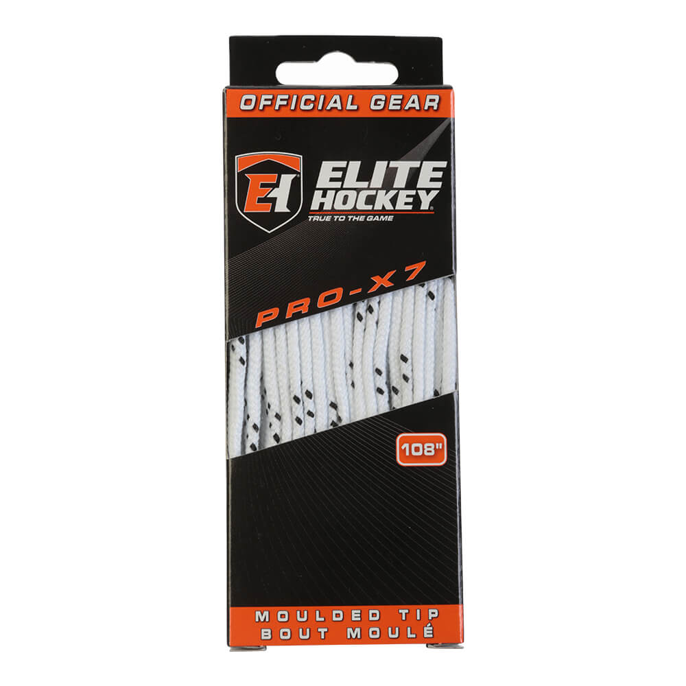 ELITE PRO X7 SKATE LACES WHITE 108 INCH