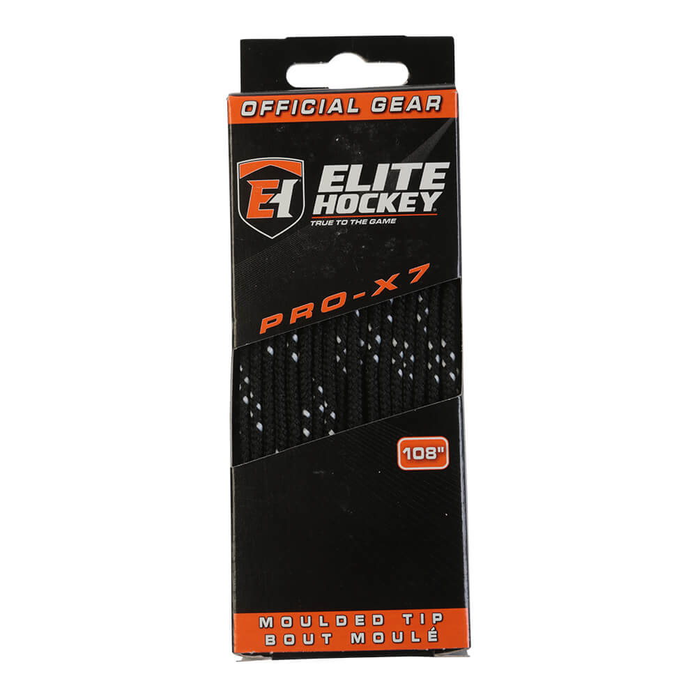 ELITE PRO X7 SKATE LACES BLACK 108 INCH