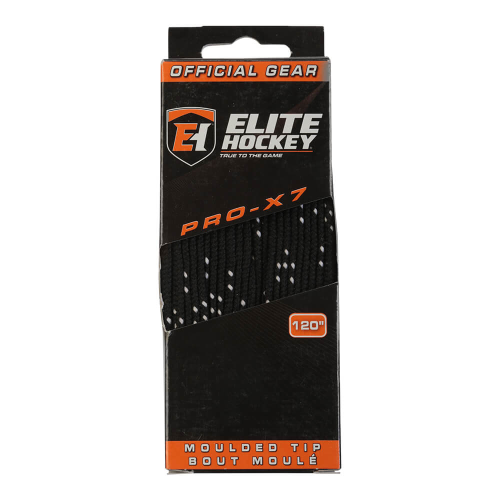 ELITE PRO X7 SKATE LACES BLACK 120 INCH