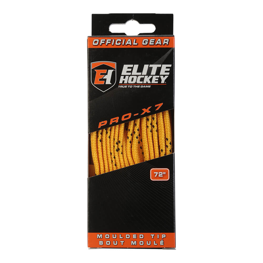 ELITE PRO X7 SKATE LACES YELLOW 72 INCH