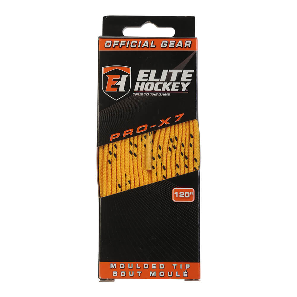 ELITE PRO X7 SKATE LACES YELLOW 120 INCH