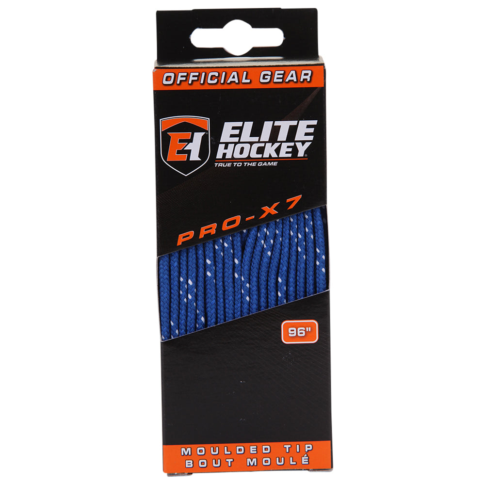 ELITE PRO X7 HOCKEY SKATE LACES ROYAL 96 INCH