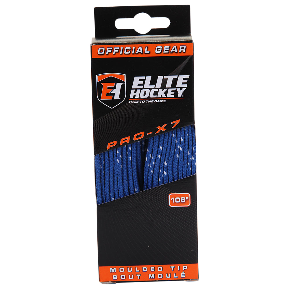 ELITE PRO X7 HOCKEY SKATE LACES ROYAL 108 INCH