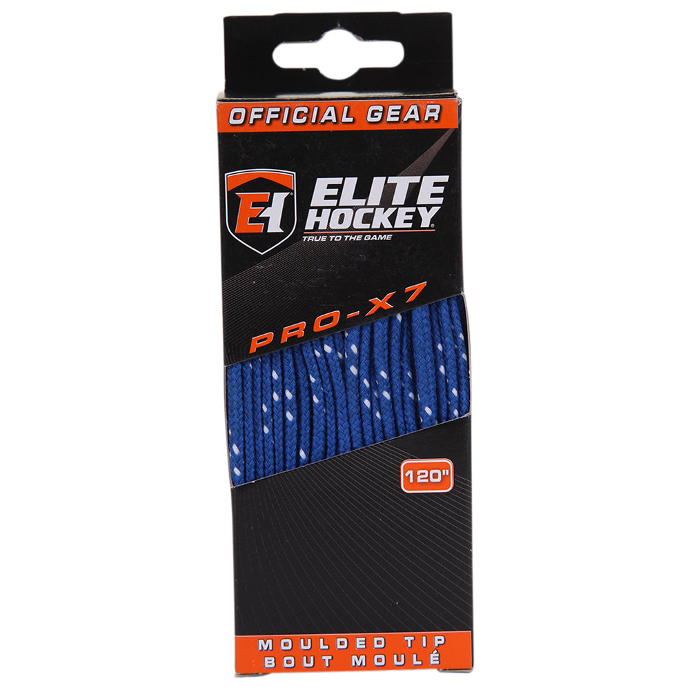 ELITE PRO X7 HOCKEY SKATE LACES ROYAL 120 INCH