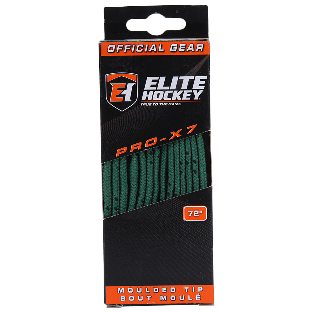 ELITE PRO X7 HOCKEY SKATE LACES GREEN 72 INCH