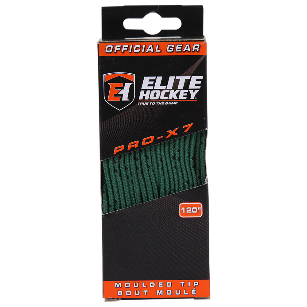 ELITE PRO X7 HOCKEY SKATE LACES GREEN 120 INCH