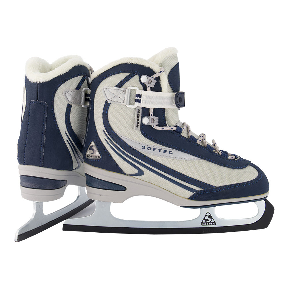 JACKSON ST2010 WOMEN'S FIGURE SKATES NVY-GRY FLEECE