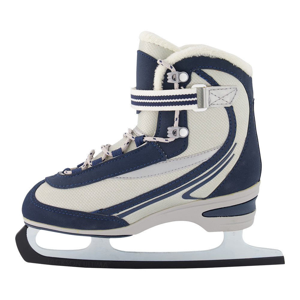 JACKSON ST2010 WOMEN'S FIGURE SKATES NVY-GRY FLEECE