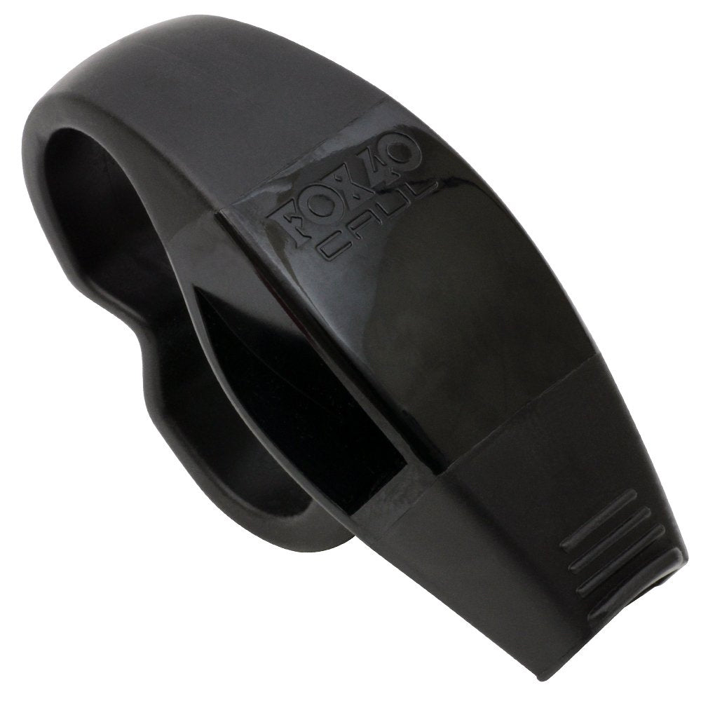 FOX 40 CAUL FINGERGRIP WHISTLE BLACK