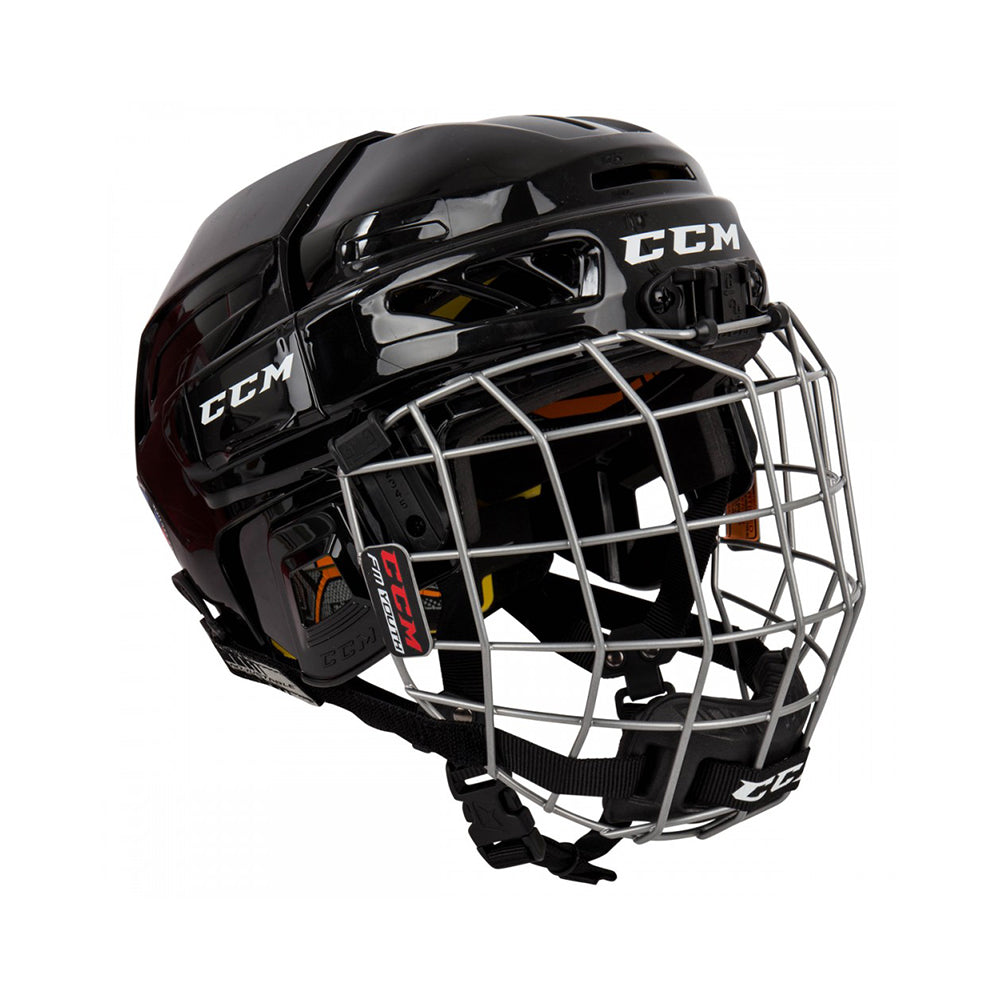 CCM FITLITE 3DS YTH HOCKEY HELMET COMBO BLACK