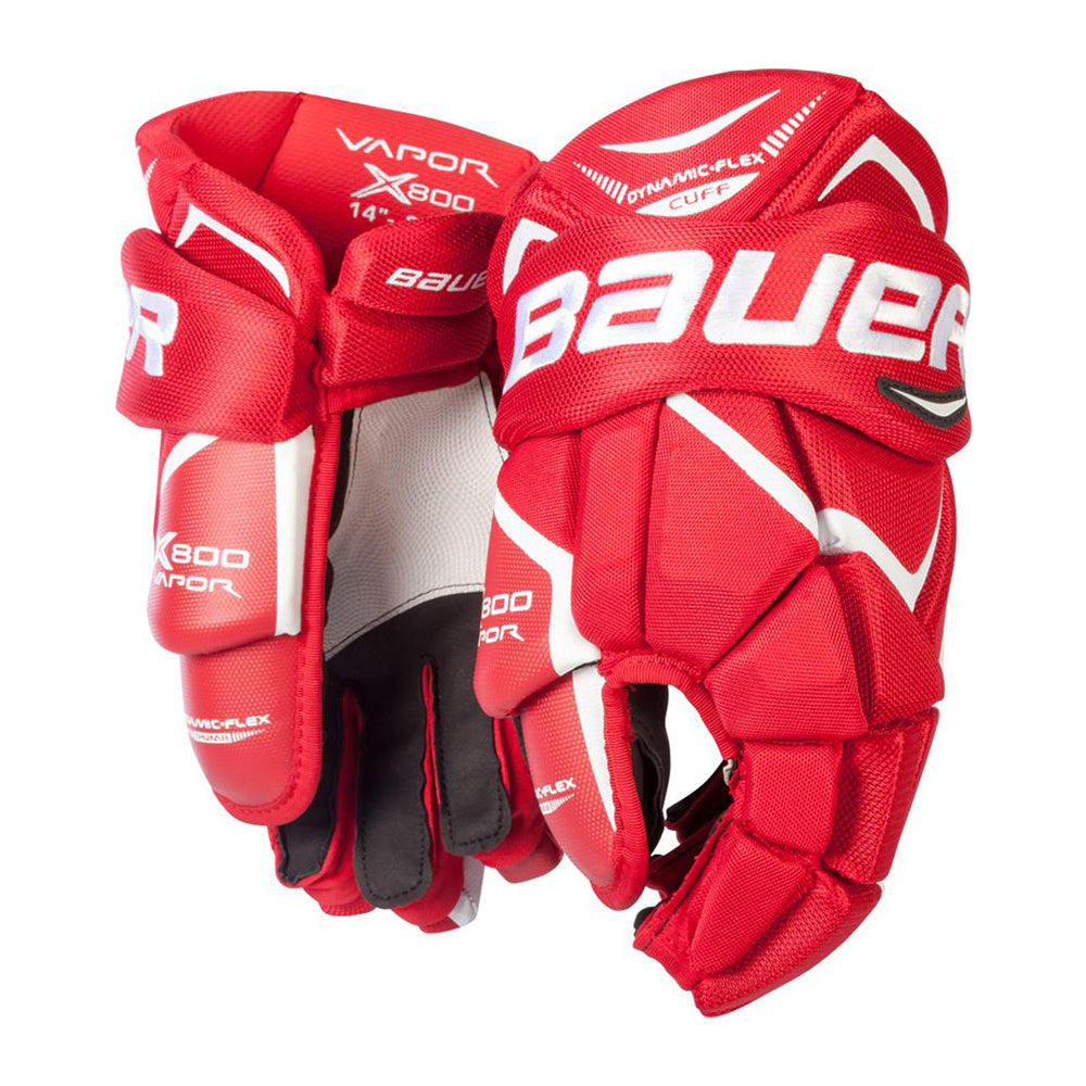 BAUER VAPOR X800 LITE SR HOCKEY GLOVES RED