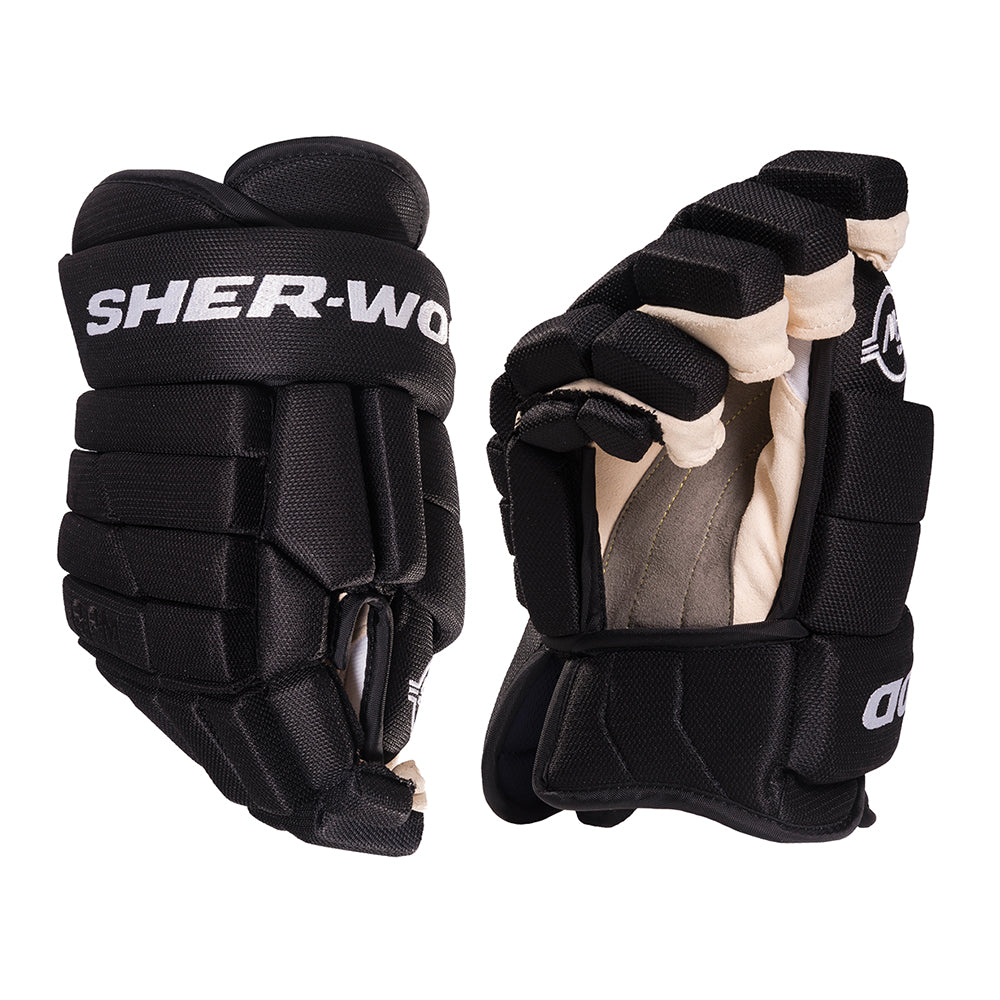 SHERWOOD BPM 090 SR HOCKEY GLOVES 13+ INCH BLACK