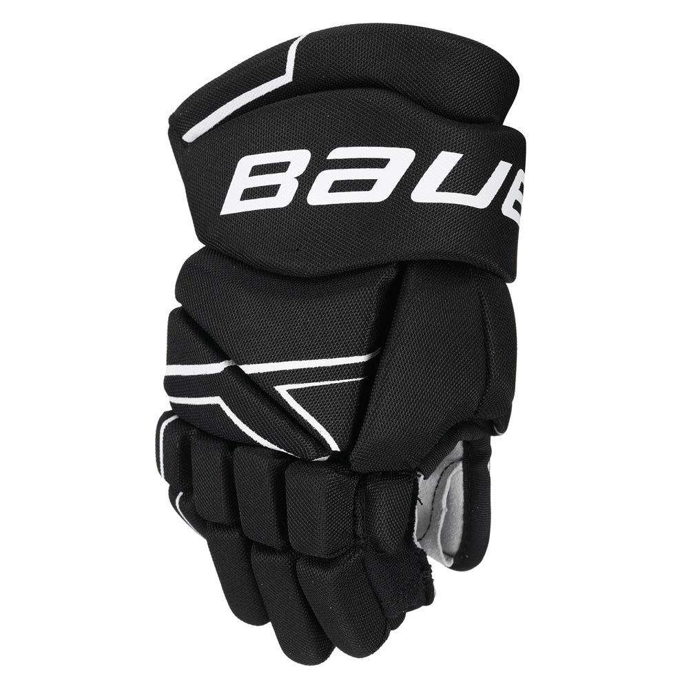 BAUER NSX YTH HOCKEY GLOVES BLACK