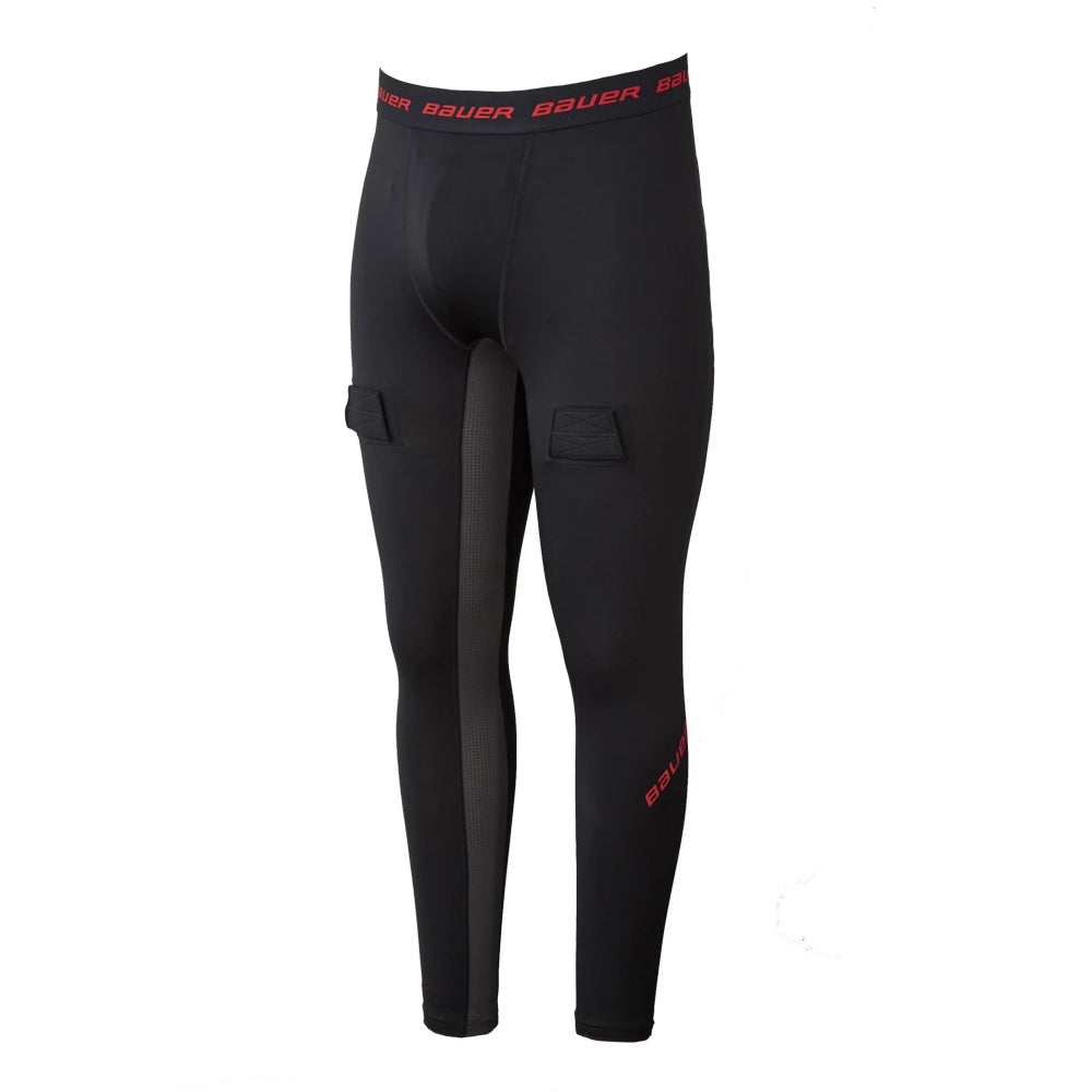 BAUER ESSENTIAL JR COMPRESSION JOCK PANT BLACK