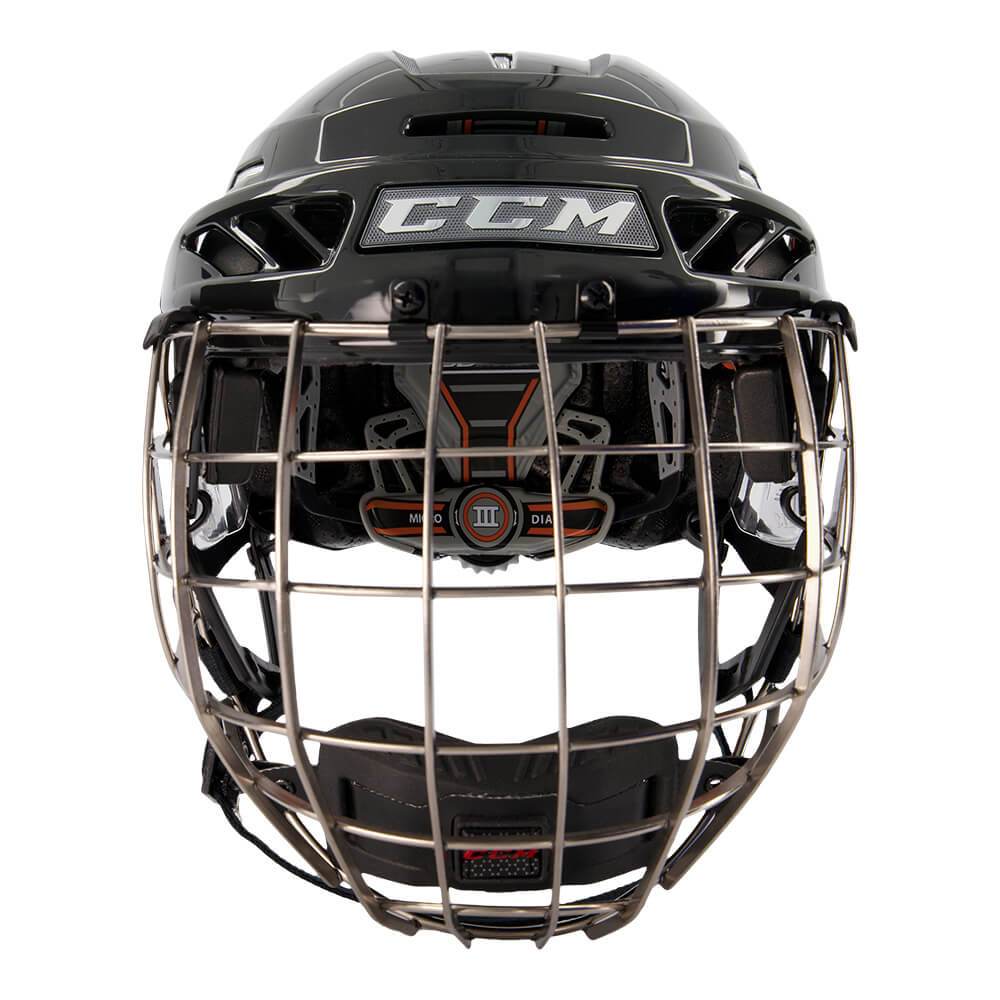 CCM FITLITE 3DS SR HOCKEY HELMET COMBO BLACK/BLACK