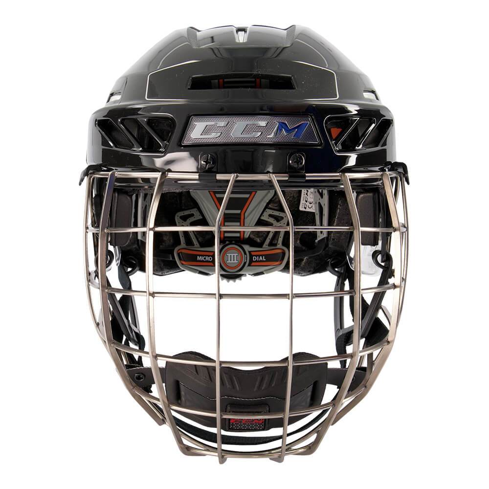 CCM FITLITE 3DS SR HOCKEY HELMET COMBO BLACK/SILVER