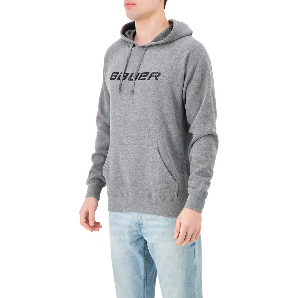 BAUER MEN'S CORE HOODY HEATHER GREY