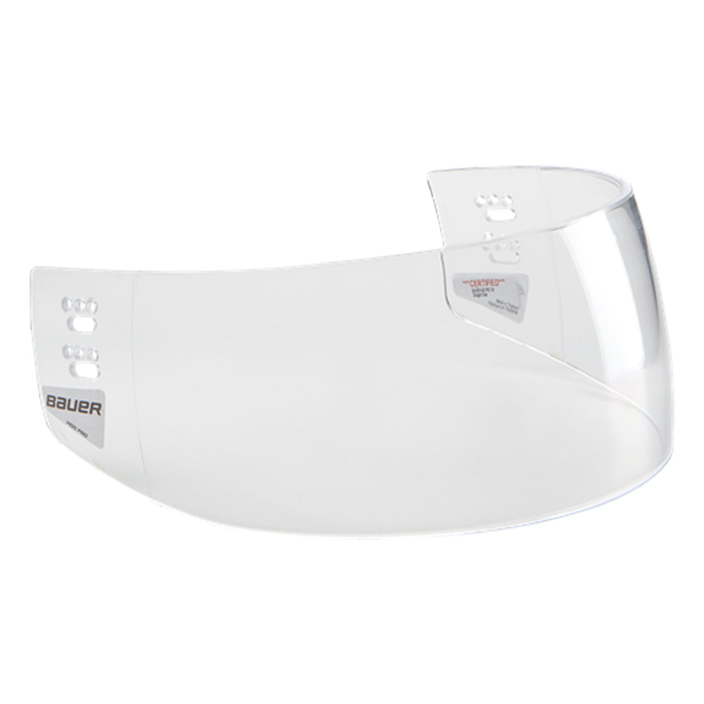 BAUER PRO CLIP WAVE CLEAR LARGE HALF VISOR