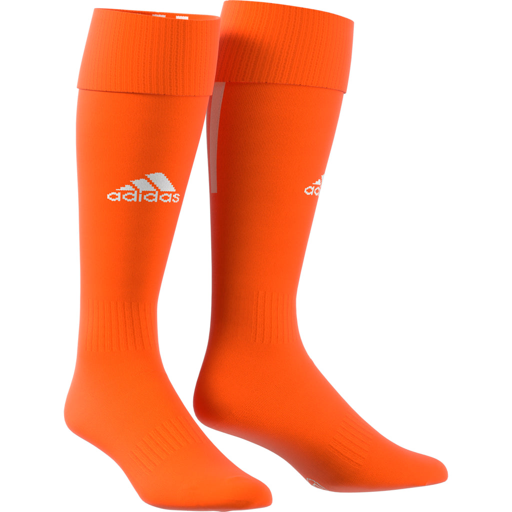 orange adidas soccer socks