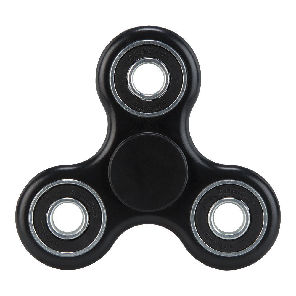 FIDGET SPINNER PLASTIC BLACK