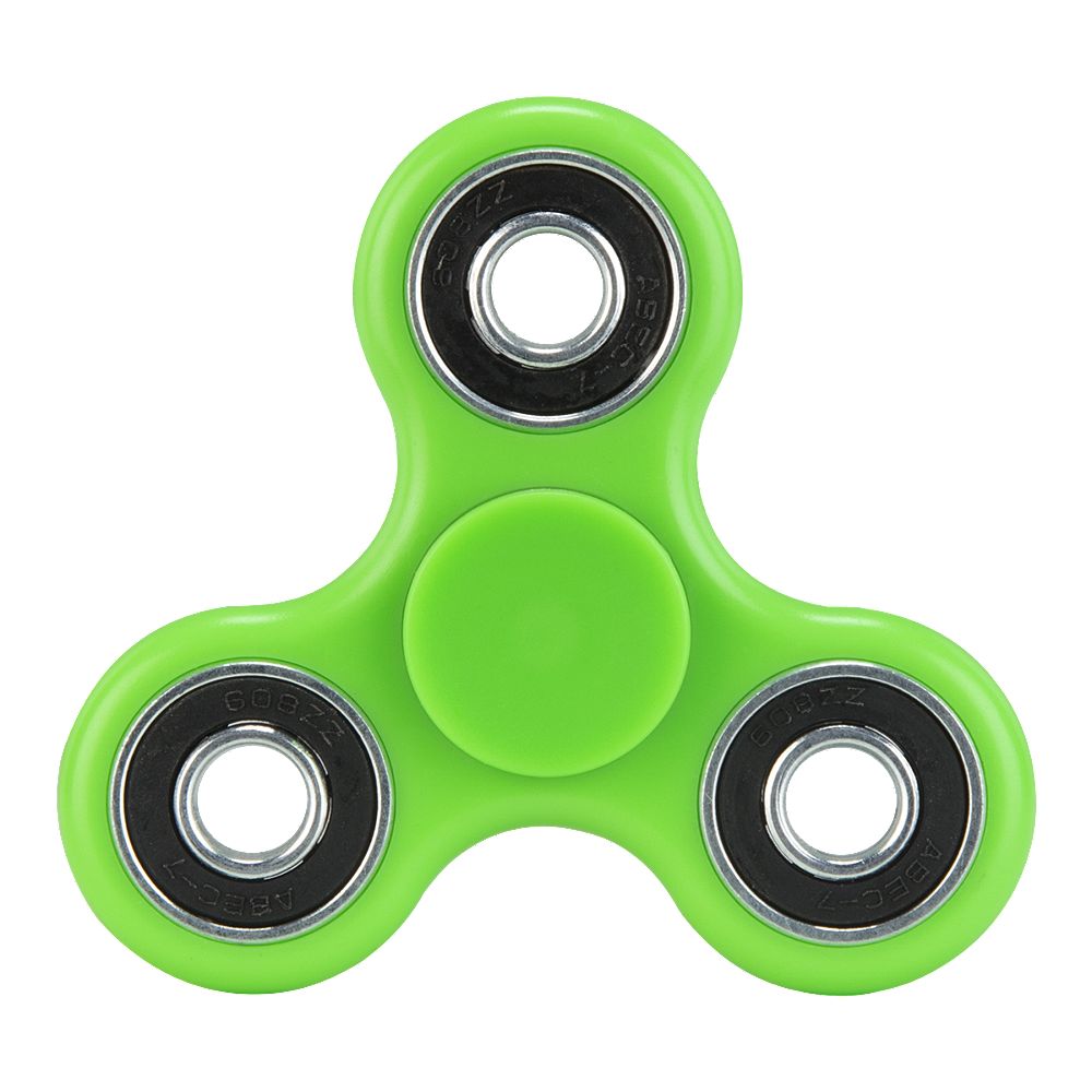 FIDGET SPINNER PLASTIC GREEN