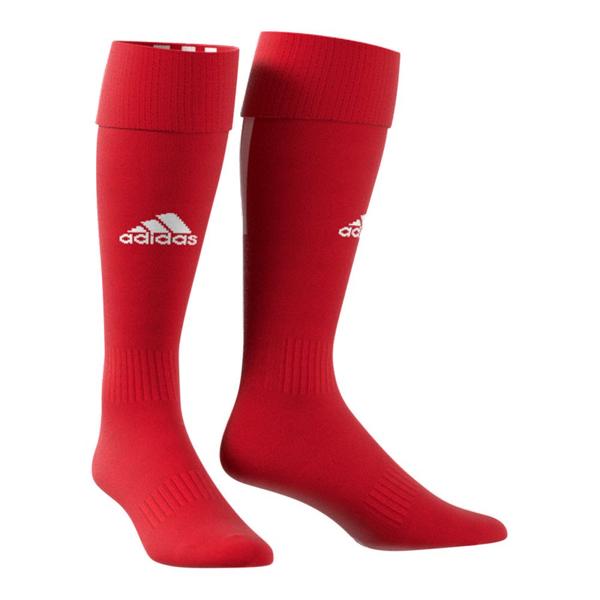 ADIDAS SANTOS 18 RED MEDIUM SOCCER SOCK (7-8.5)