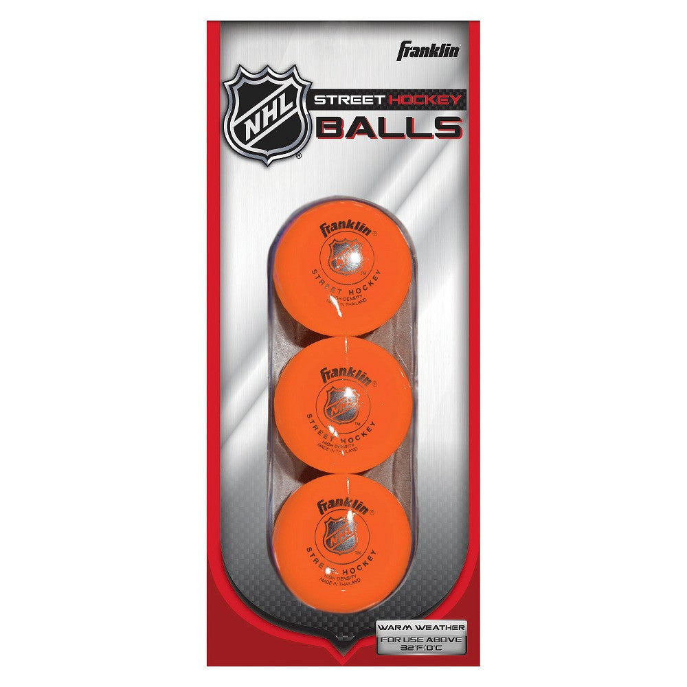 FRANKLIN HIGH DENSITY STREET HOCKEY BALL 3 PACK