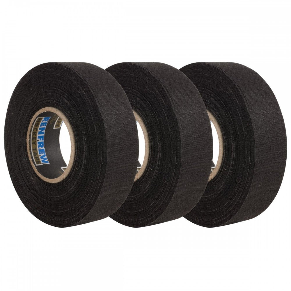 RENFREW BLACK STICK TAPE 3 PACK 24MM X 18M