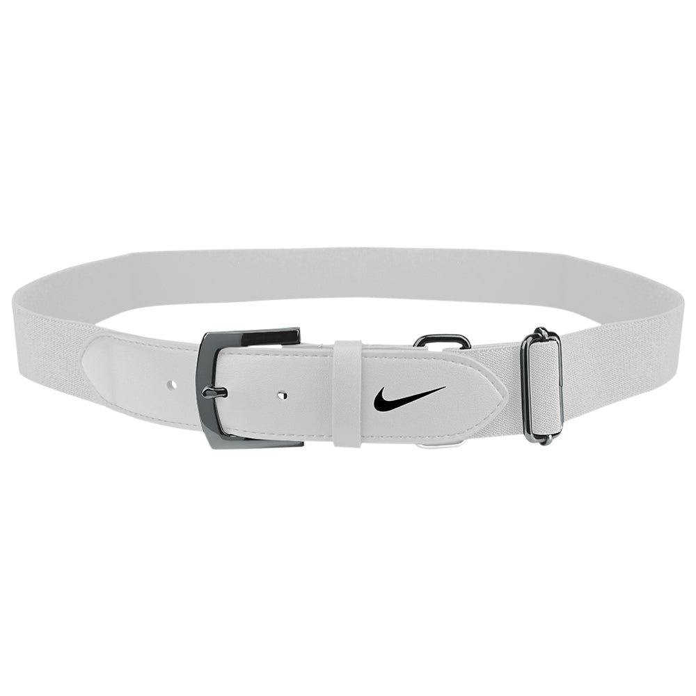 NIKE YOUTH WHITE BASEBALL BELT 2.0 20 INCH - 34 INCH