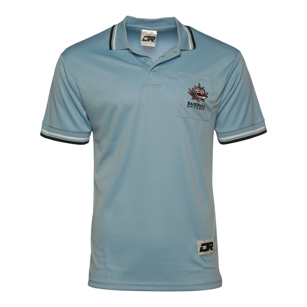 DR BASEBALL ONTARIO OFFICIAL UMPIRE SHIRT POWDER BLUE SMALL