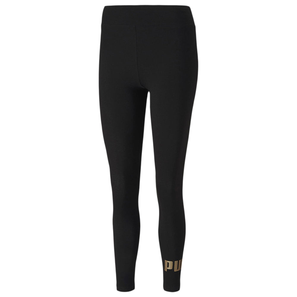 puma leggings black and gold