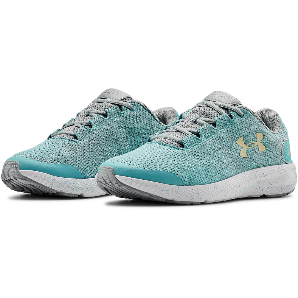 blue and grey under armour shoes