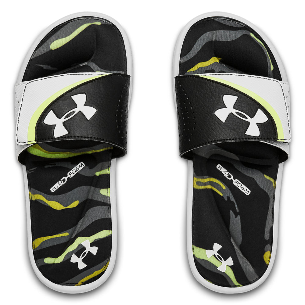 green under armour slides