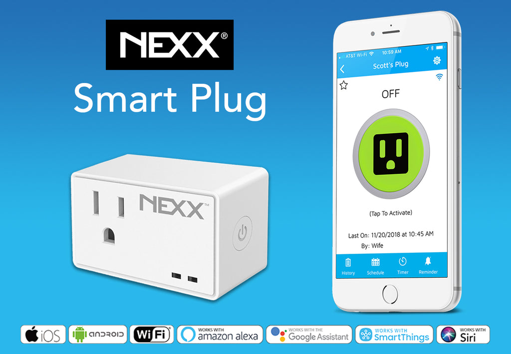 Advertentie Oh Schema Nexx Smart Plug - Use Geofencing Technology In Your Home | Nexx