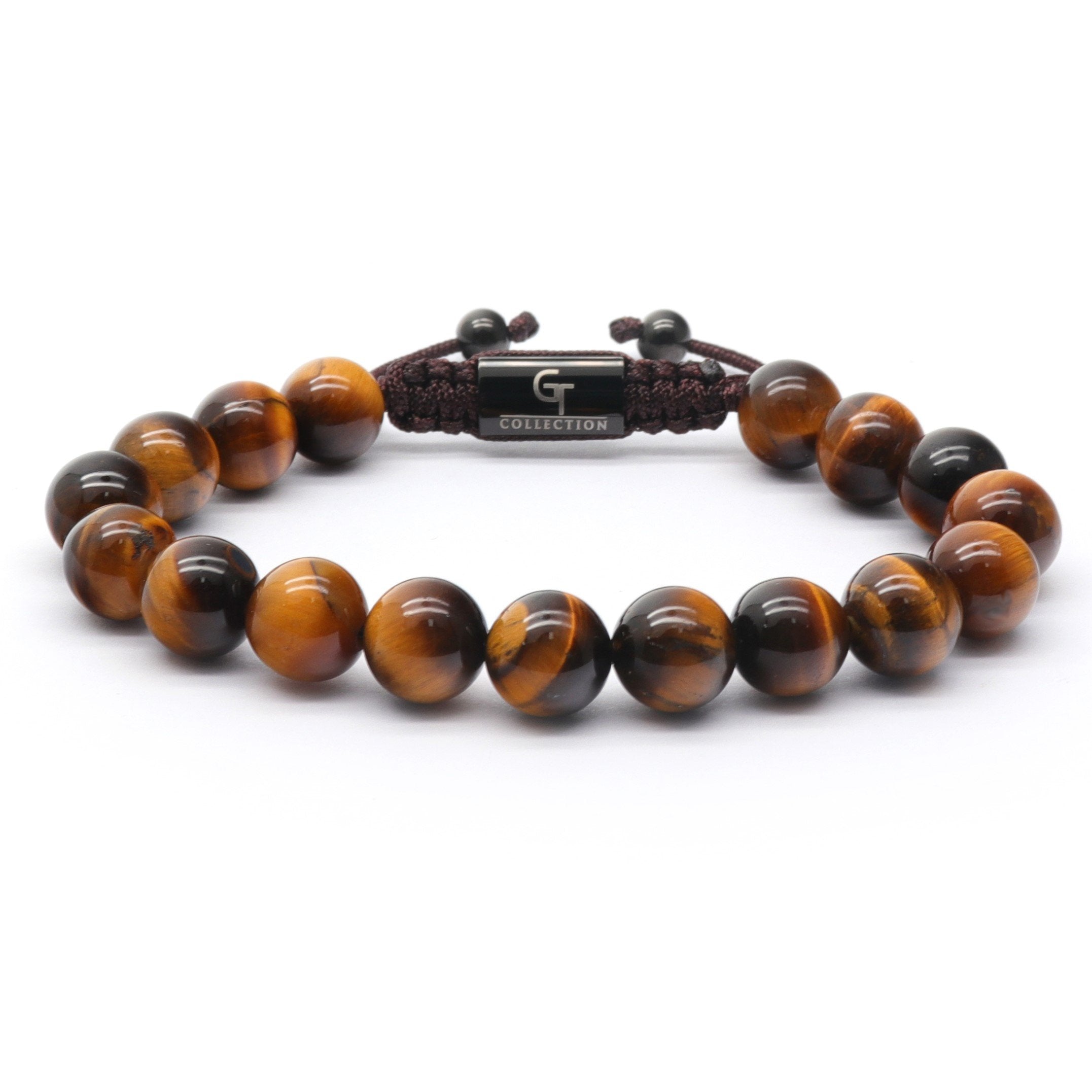 Tiger Eye Buddha Head Beaded Bracelet | The Gold Gods